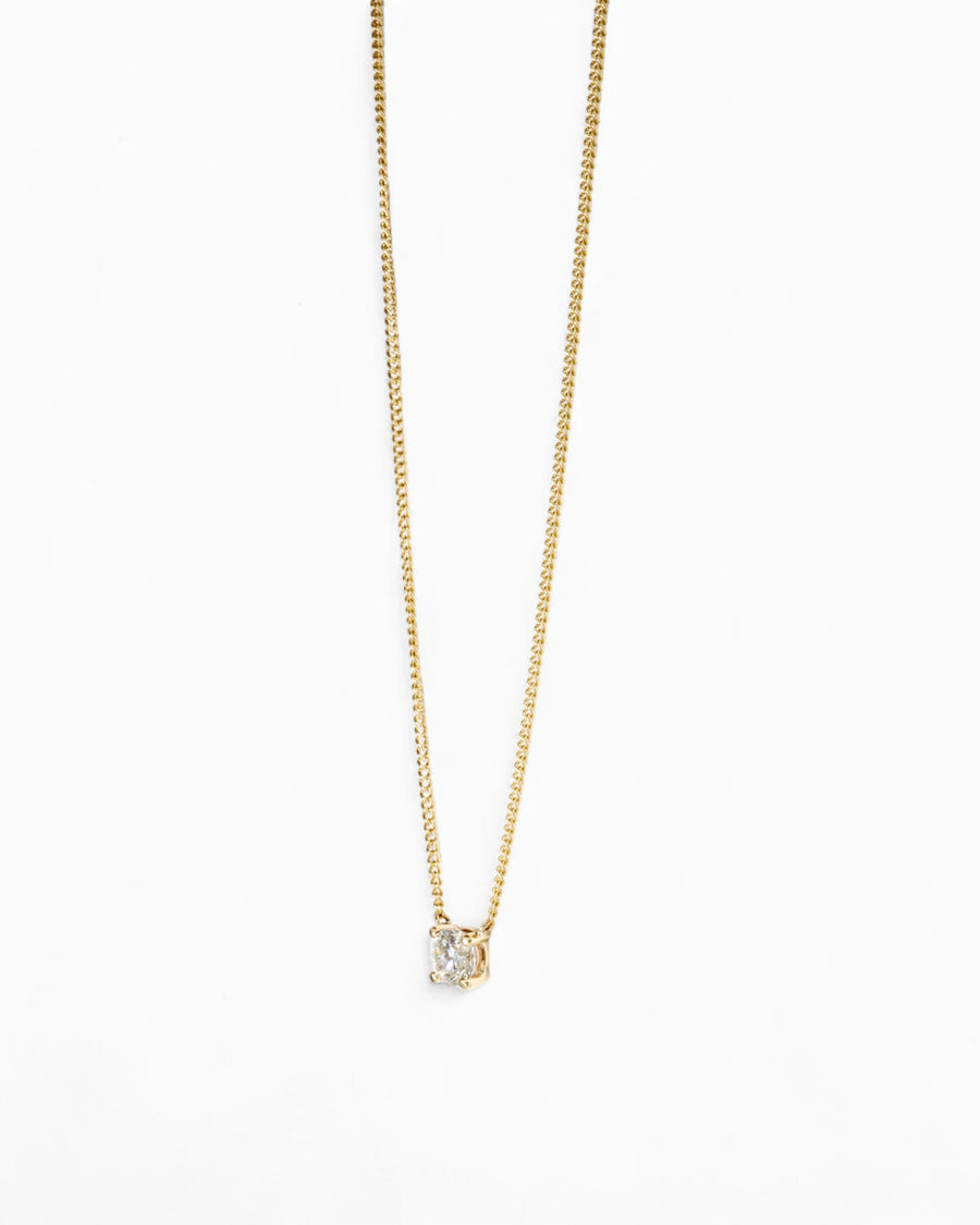 Diamond Solitaire Pendant Pendant Pruden and Smith
