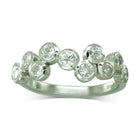 Water Bubbles Large Diamond Half Eternity Ring Ring Pruden and Smith   