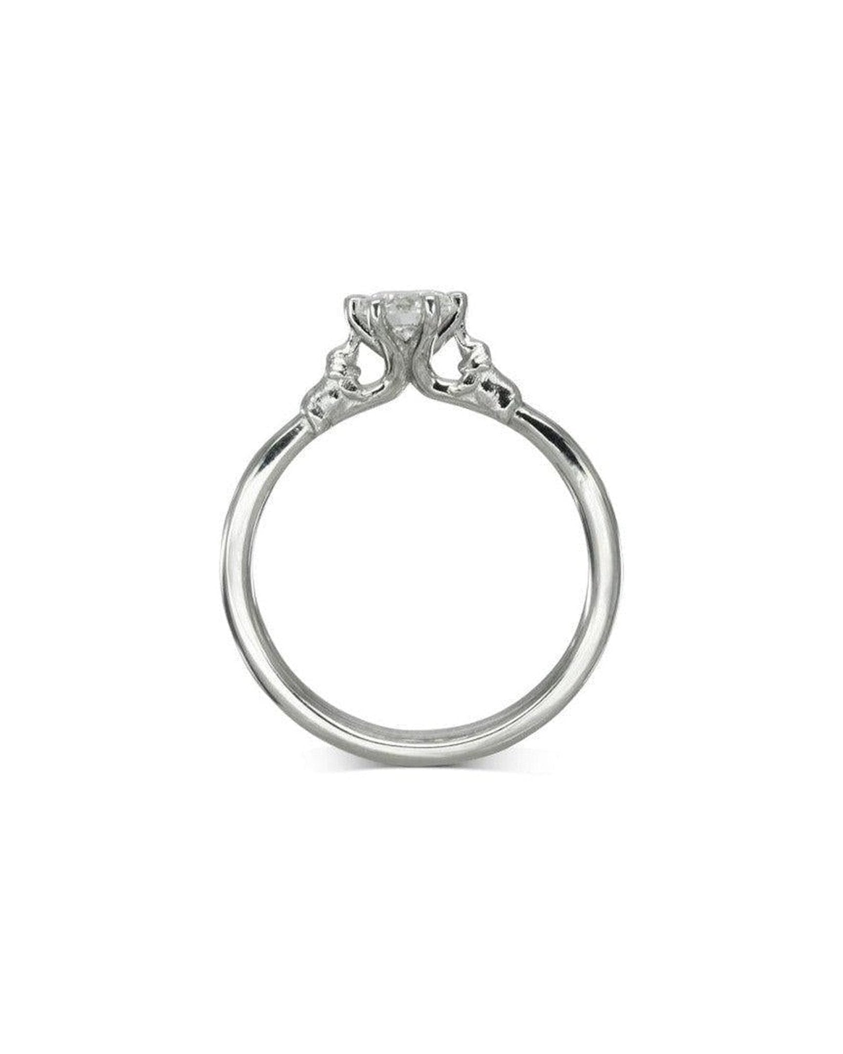 Elephant Motif Diamond Engagement Ring Ring Pruden and Smith