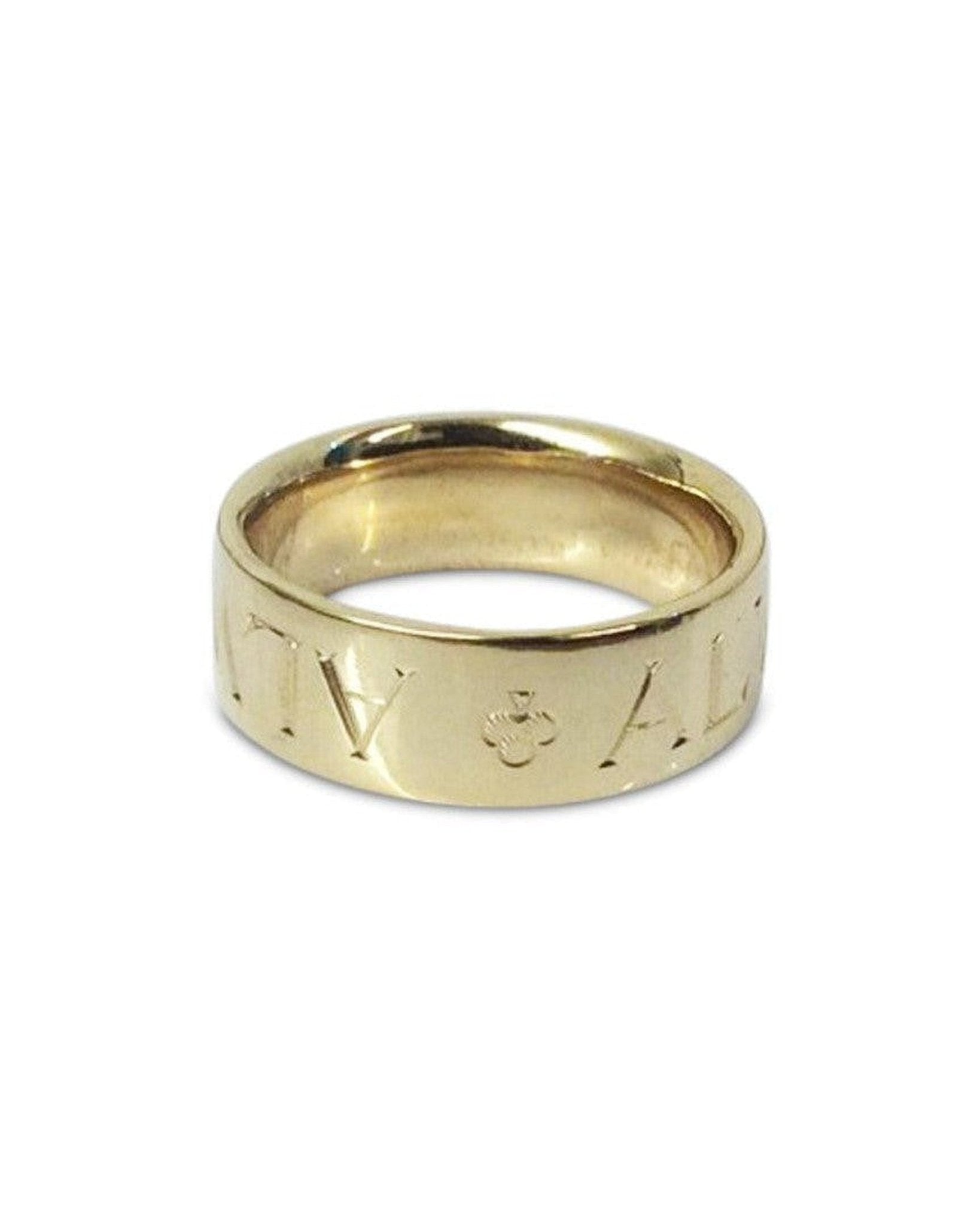 Engraved Letter Wedding Ring Ring Pruden and Smith