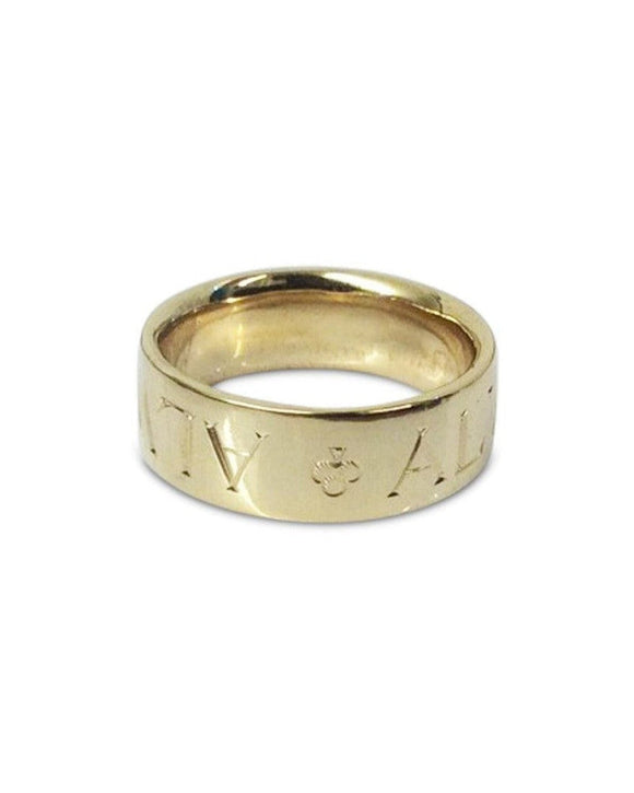 Engraved Letter Wedding Ring Ring Pruden and Smith