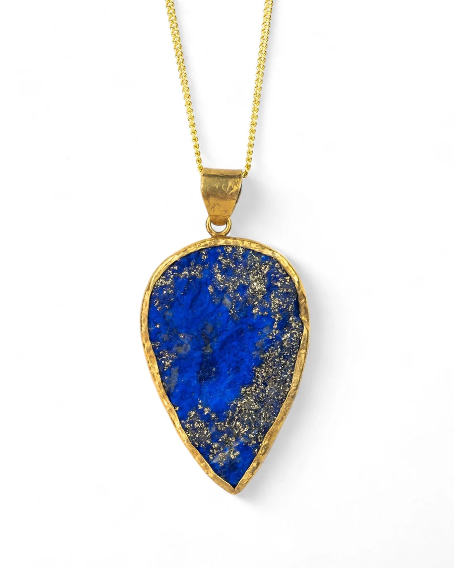 Extra Large Lapis Lazuli Pendant on Chain Pruden and Smith