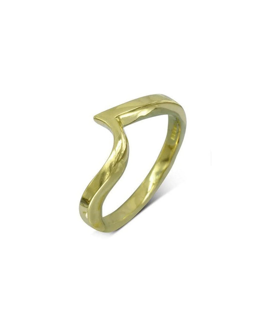 Flat Twist 18ct Yellow Gold Fitted Wedding Ring Ring Pruden and Smith