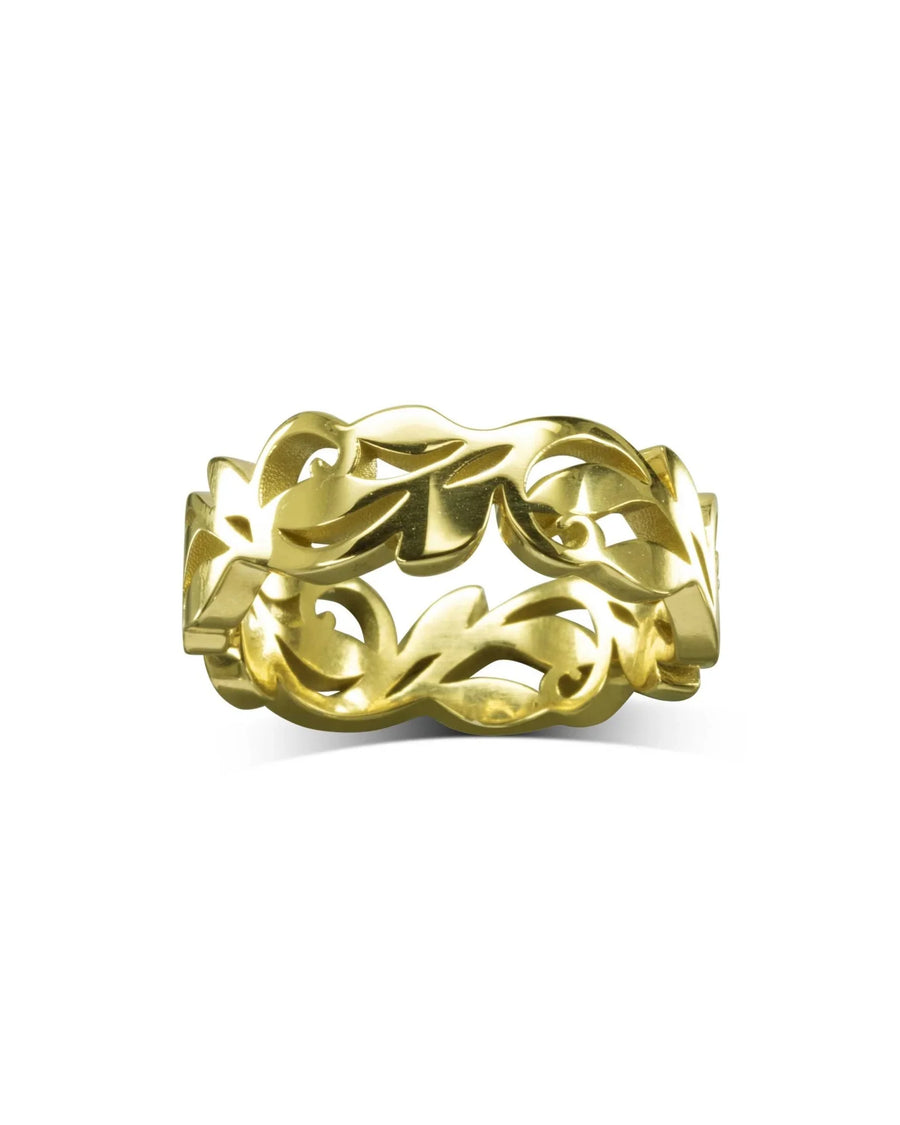Floral Ring Ring Pruden and Smith 9ct Yellow Gold