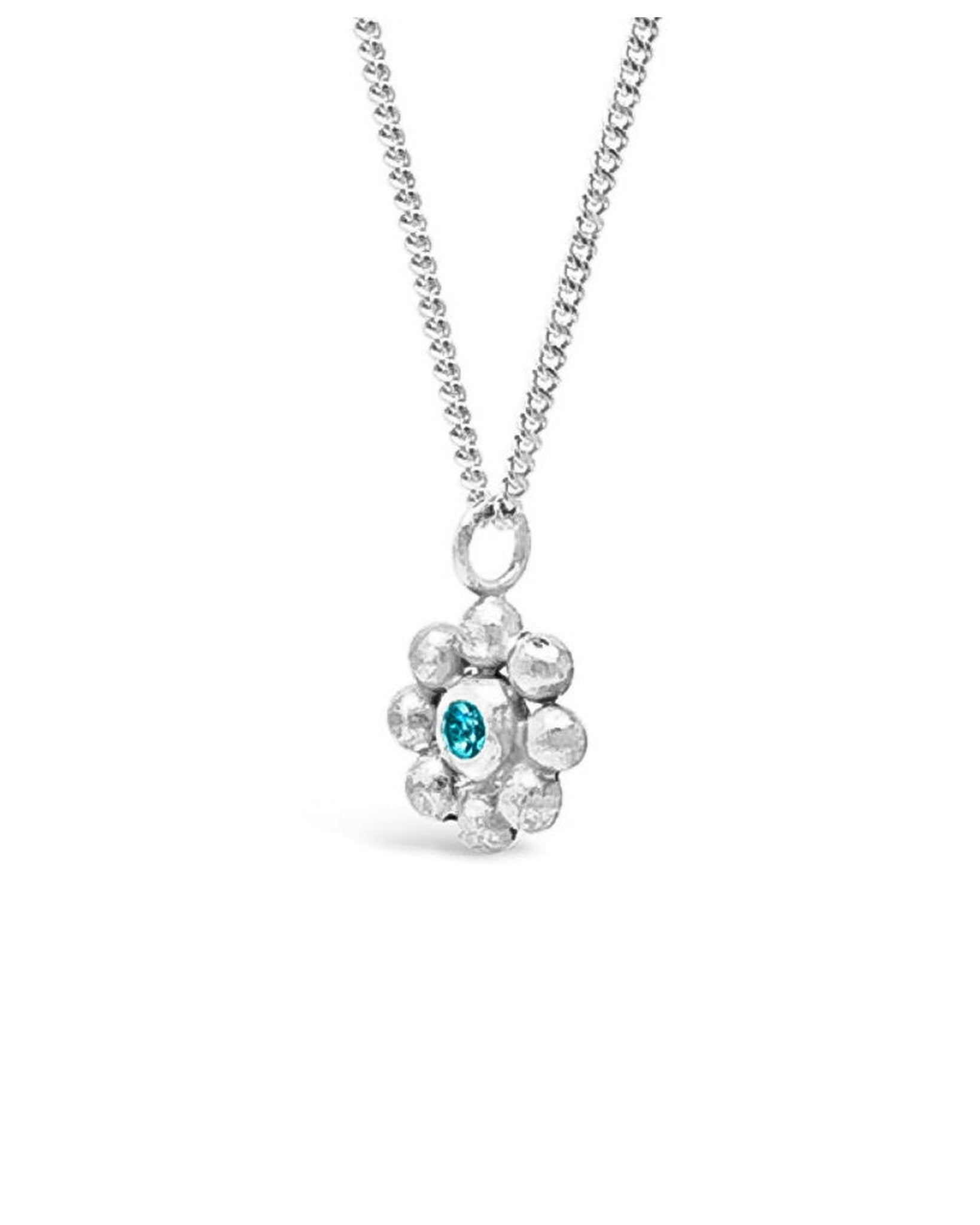 Flower Gemstone Pendant Pendant Pruden and Smith