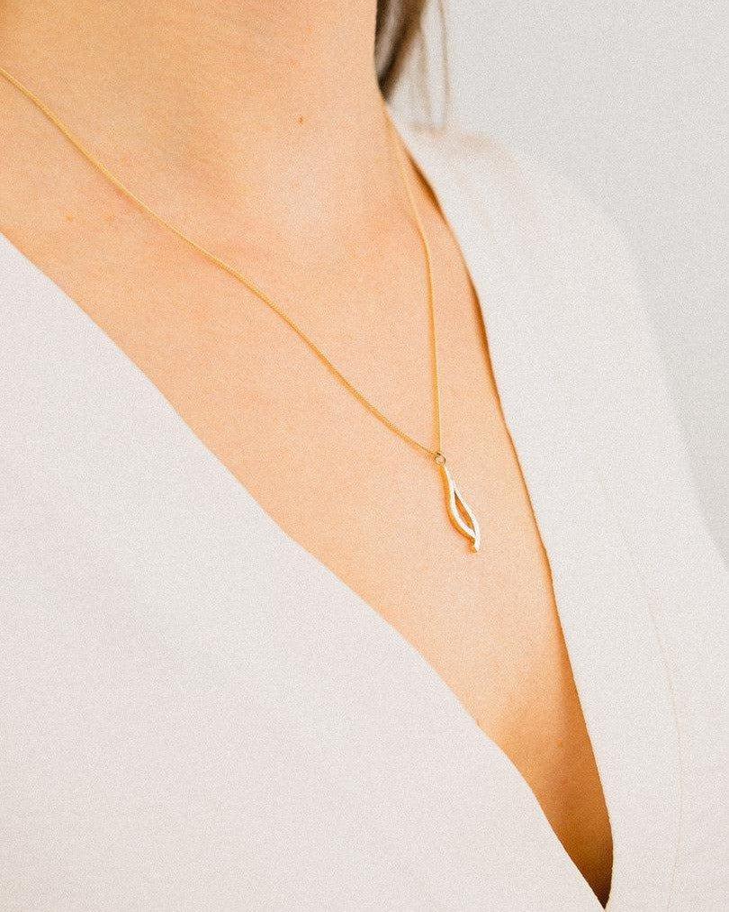 Forged 9ct Gold Pendant (Small) Pendant Pruden and Smith