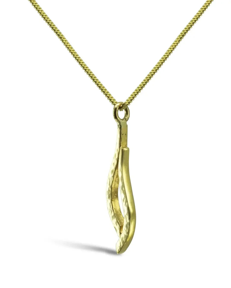 Forged 9ct Gold Pendant (Small) Pendant Pruden and Smith