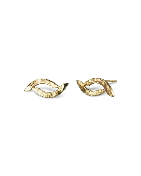 Forged 9ct Gold Stud Earrings (Small) Earrings Pruden and Smith