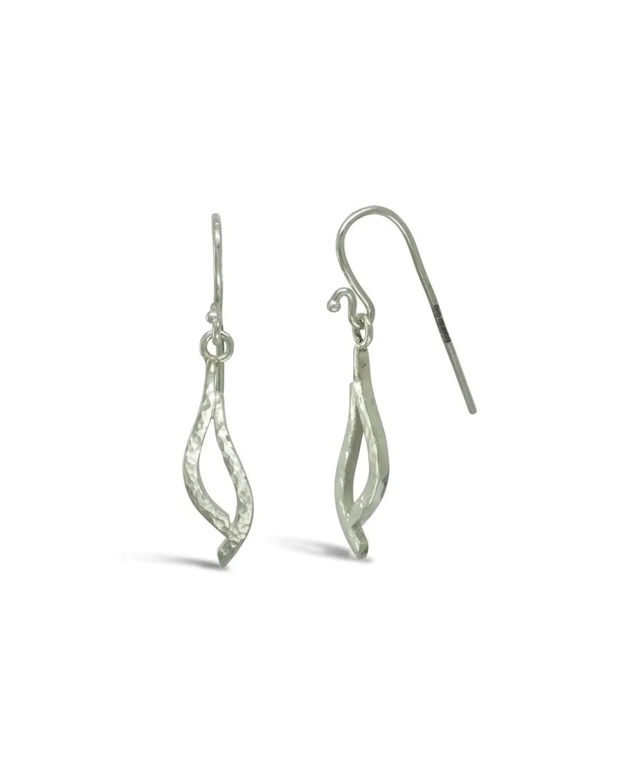 Forged 9ct Yellow Gold Drop Earrings (Small) Earrings Pruden and Smith 9ct White Gold