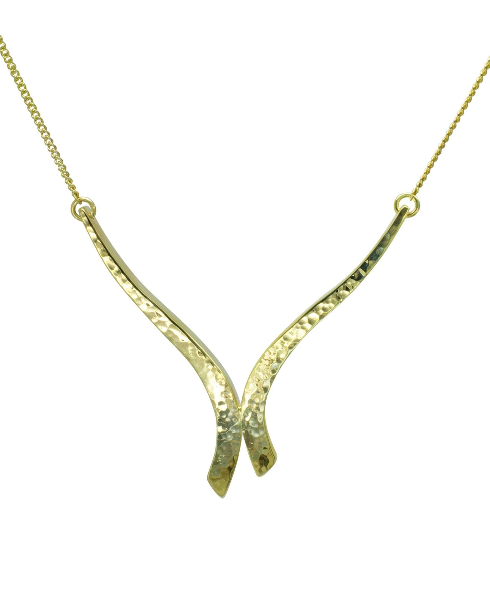 Forged Outwards Solid 9ct Gold Pendant Pendant Pruden and Smith 9ct Yellow Gold 60mm