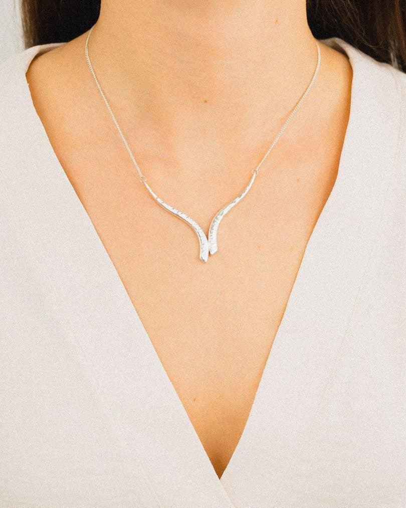 Forged Outwards Solid 9ct Gold Pendant Pendant Pruden and Smith 9ct White Gold 60mm