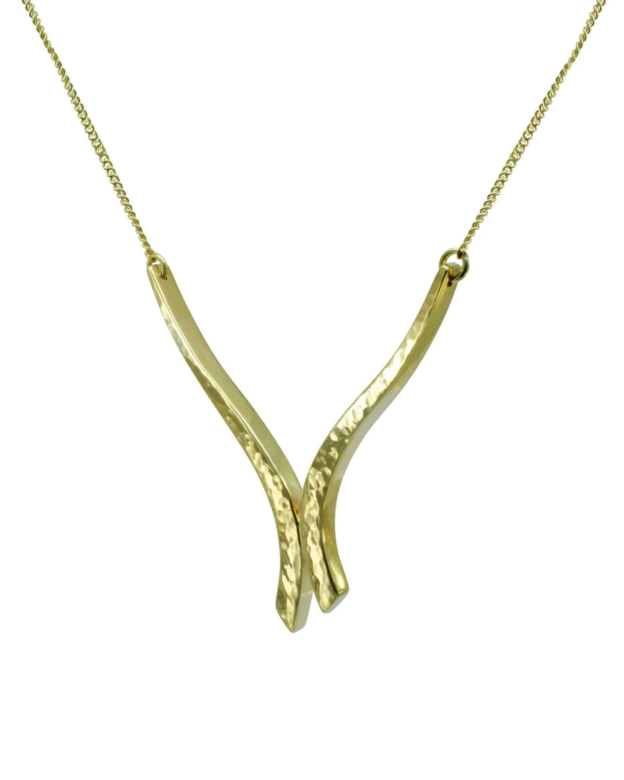 Forged Outwards Solid 9ct Gold Pendant Pendant Pruden and Smith 9ct Yellow Gold 30mm