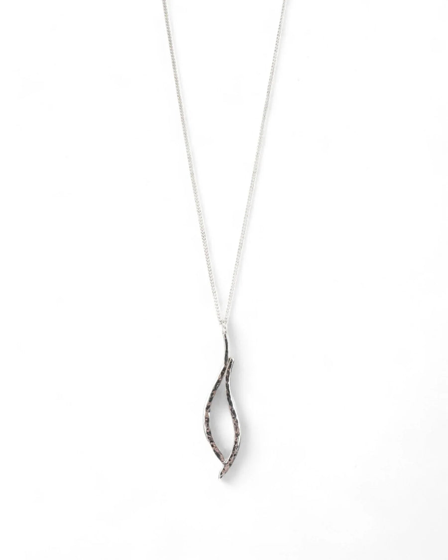 Forged Silver Drop Pendant Pendant Pruden and Smith