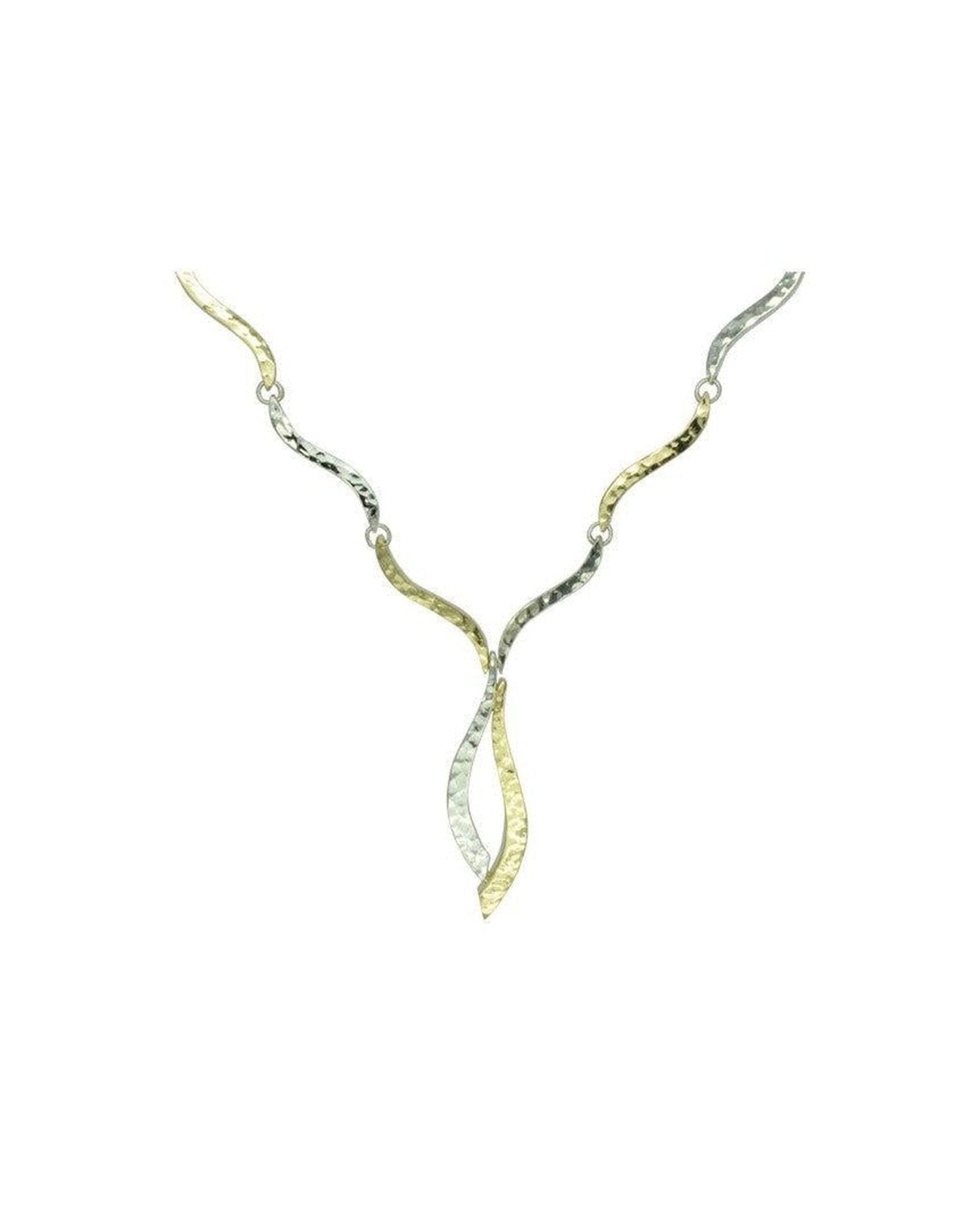 Forged Two Colour Gold Necklace Necklace Pruden and Smith