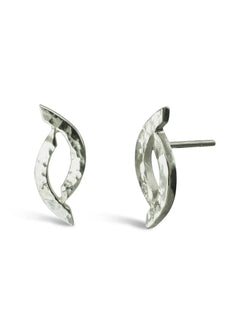 Forged 9ct Gold Stud Earrings (Small) Earring Pruden and Smith 9ct White Gold  
