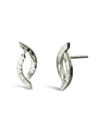 Forged 9ct Gold Stud Earrings (Small) Earring Pruden and Smith 9ct White Gold  