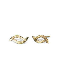 Forged 9ct Gold Stud Earrings (Small) Earring Pruden and Smith   