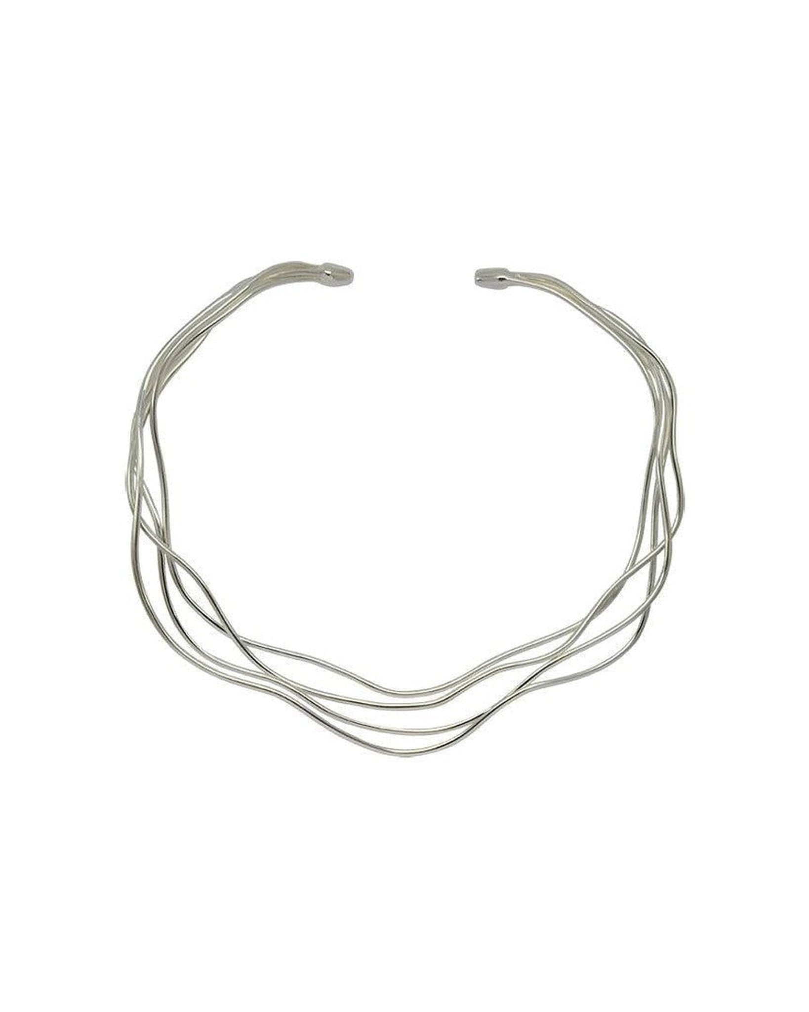 Four Strand Silver Necktorc Necklace Necklace Pruden and Smith