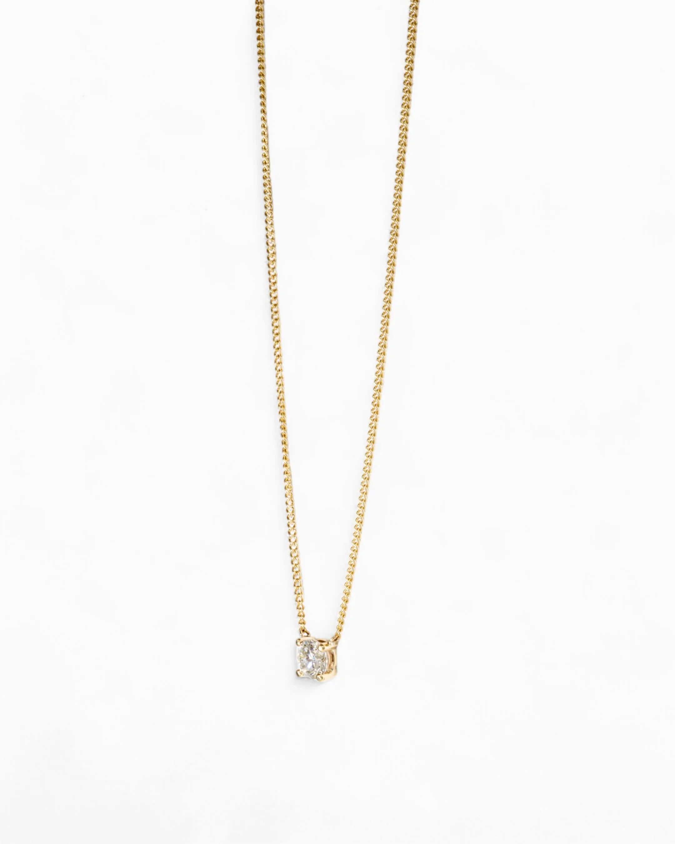 Diamond Solitaire Pendant Pendant Pruden and Smith