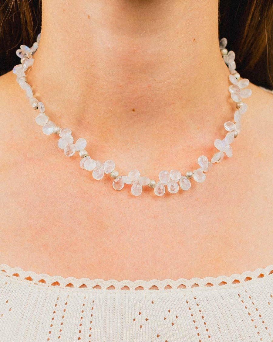 Rock Crystal and Silver Necklace Necklace Pruden and Smith