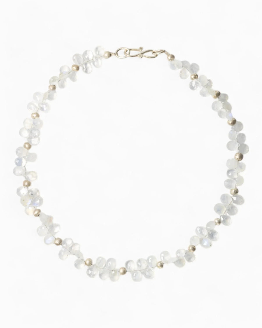 Teardrop Gemstone Necklace Necklace Pruden and Smith Moonstone (White rainbow)