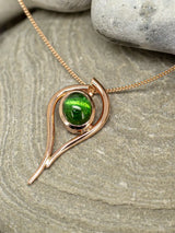 Tourmaline and Rose Gold Necklace