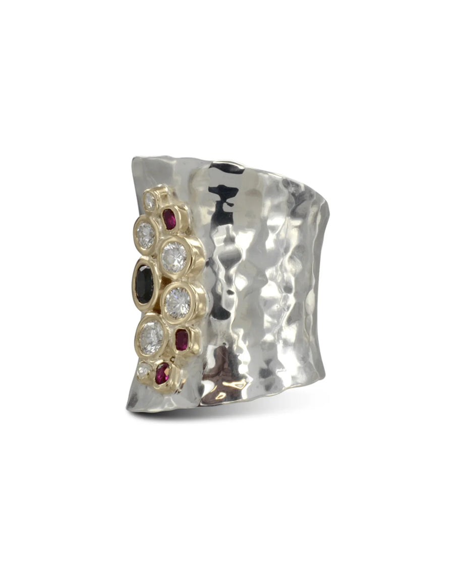 Giant Cuff Unusual Gemstone Ring Ring Pruden and Smith
