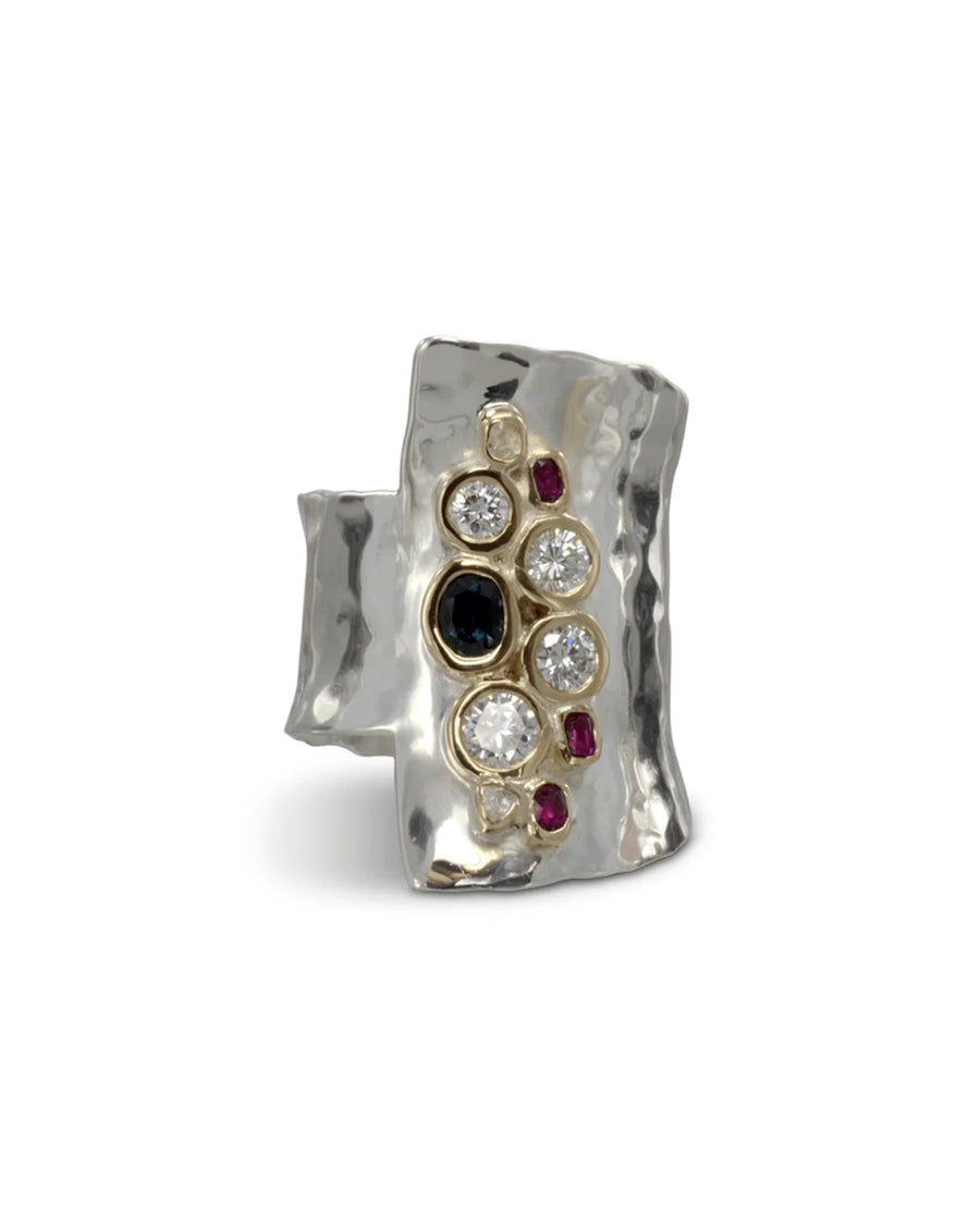 Giant Cuff Unusual Gemstone Ring Ring Pruden and Smith