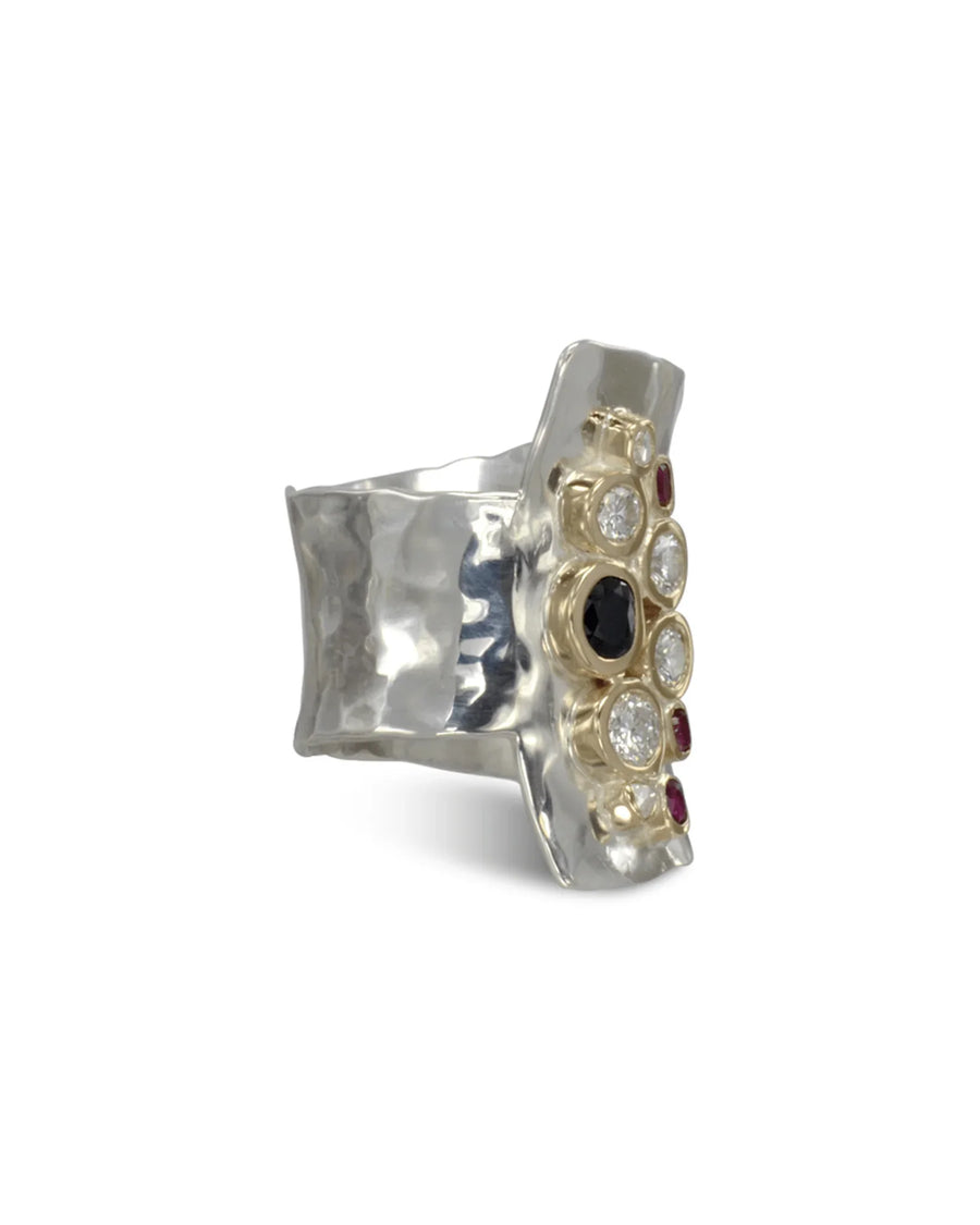 Giant Cuff Unusual Gemstone Ring Ring Pruden and Smith
