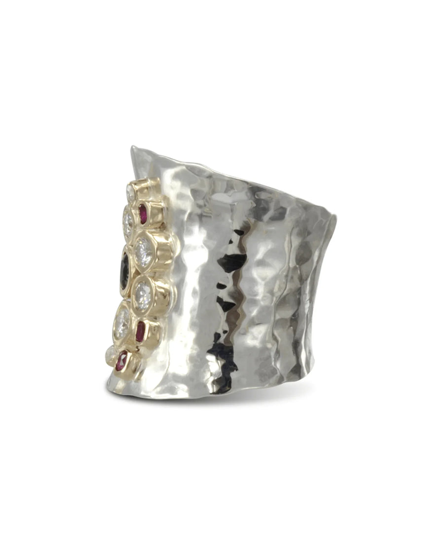 Giant Cuff Unusual Gemstone Ring Ring Pruden and Smith