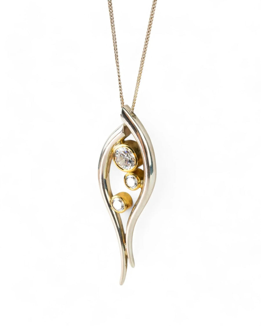 Giant Spiky Water Bubbles Diamond Pendant Pendant Pruden and Smith