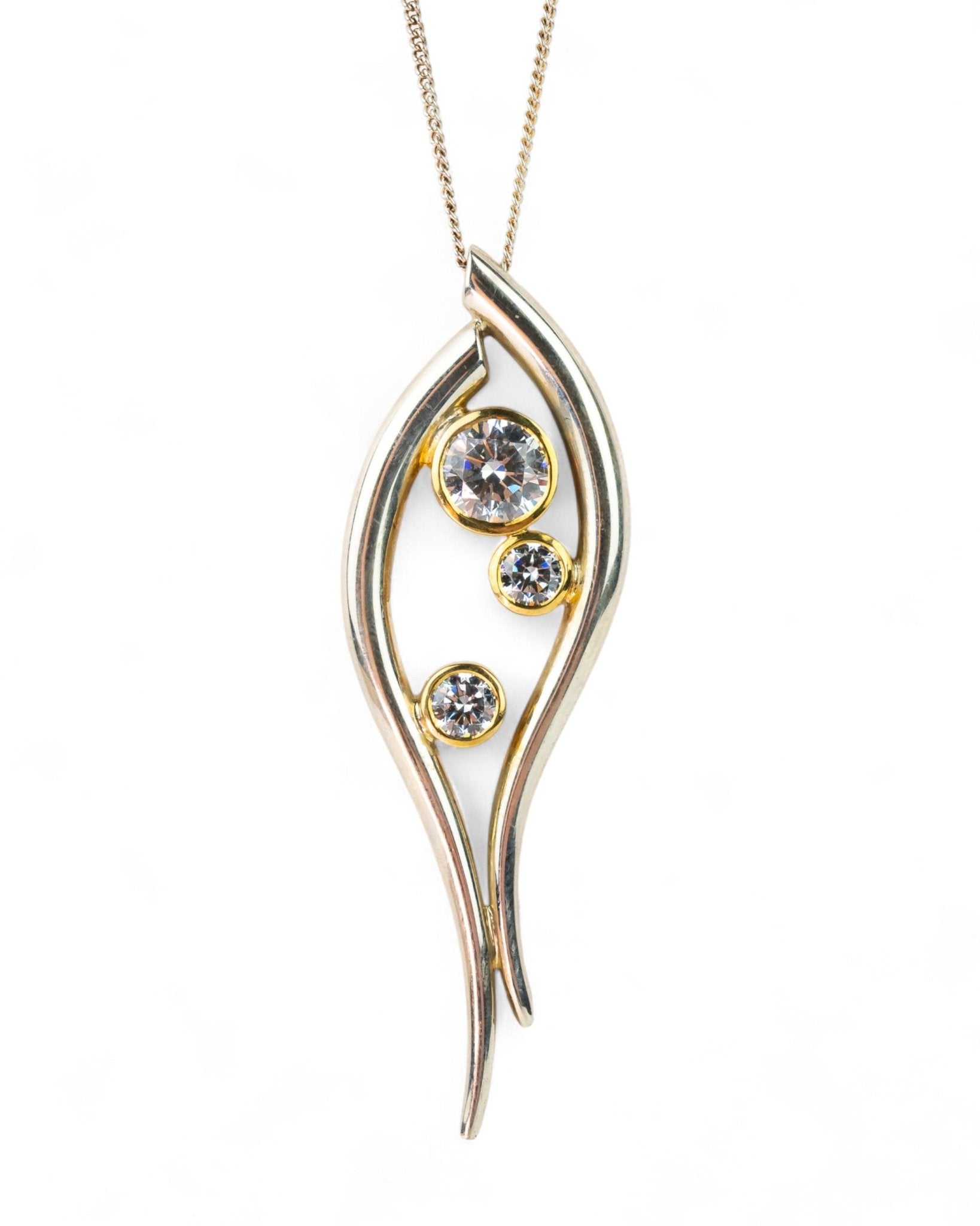 Giant Spiky Water Bubbles Diamond Pendant Pendant Pruden and Smith