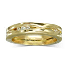 Trap Yellow Gold Diamond Ring (Narrow) Ring Pruden and Smith   