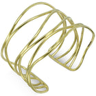 Six Strand Solid 9ct Gold Cuff Bangle (Wide) Bangle Pruden and Smith 9ct Yellow Gold  