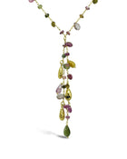 Tourmaline Beaded Tassel Necklace Necklace Pruden and Smith   