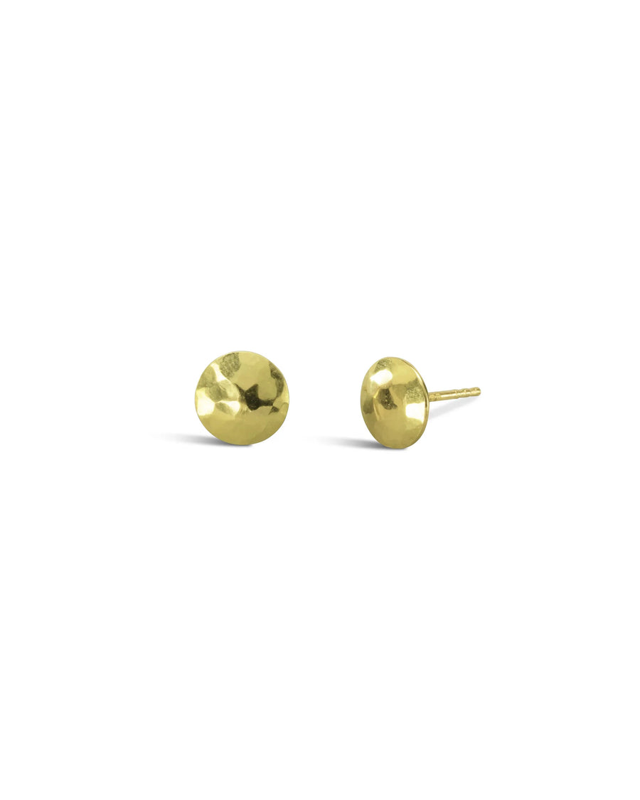 Hammered Gold Stud Earrings Pruden and Smith