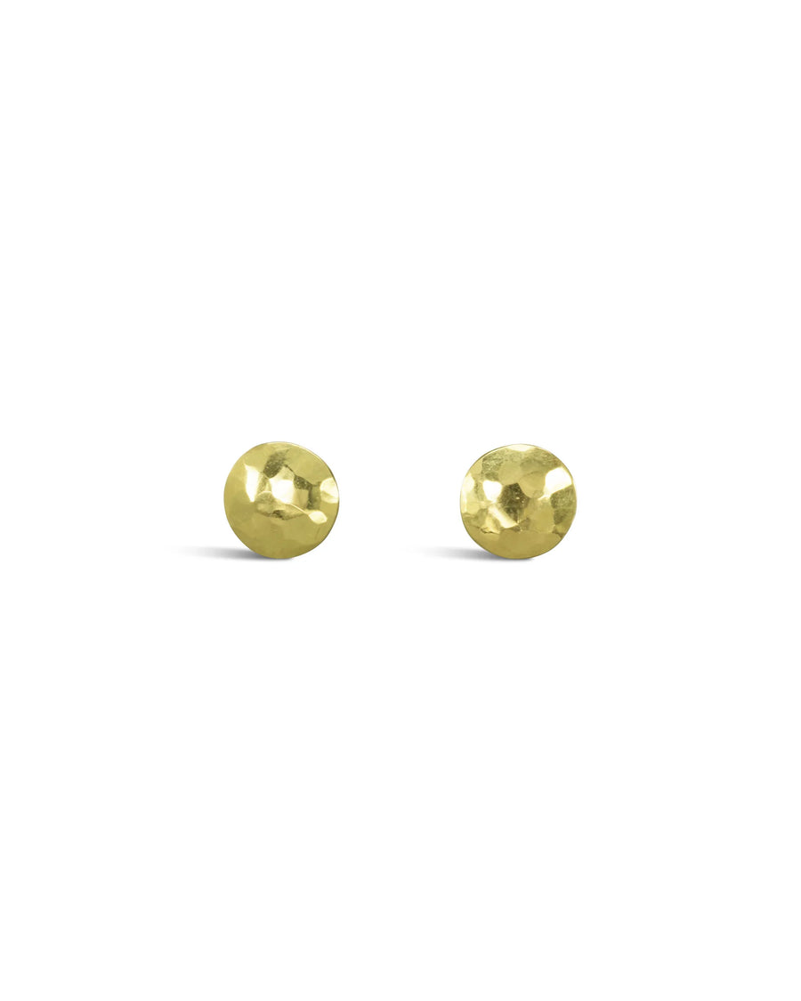 Hammered Gold Stud Earrings Pruden and Smith