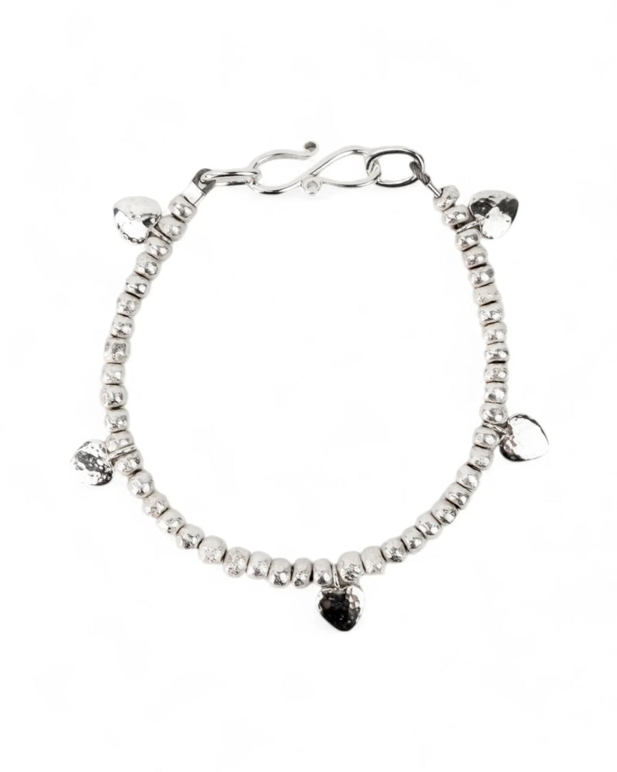 Nugget Heart Charm Bracelet Bracelet Pruden and Smith