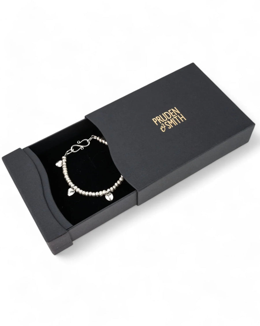 Nugget Heart Charm Bracelet Bracelet Pruden and Smith