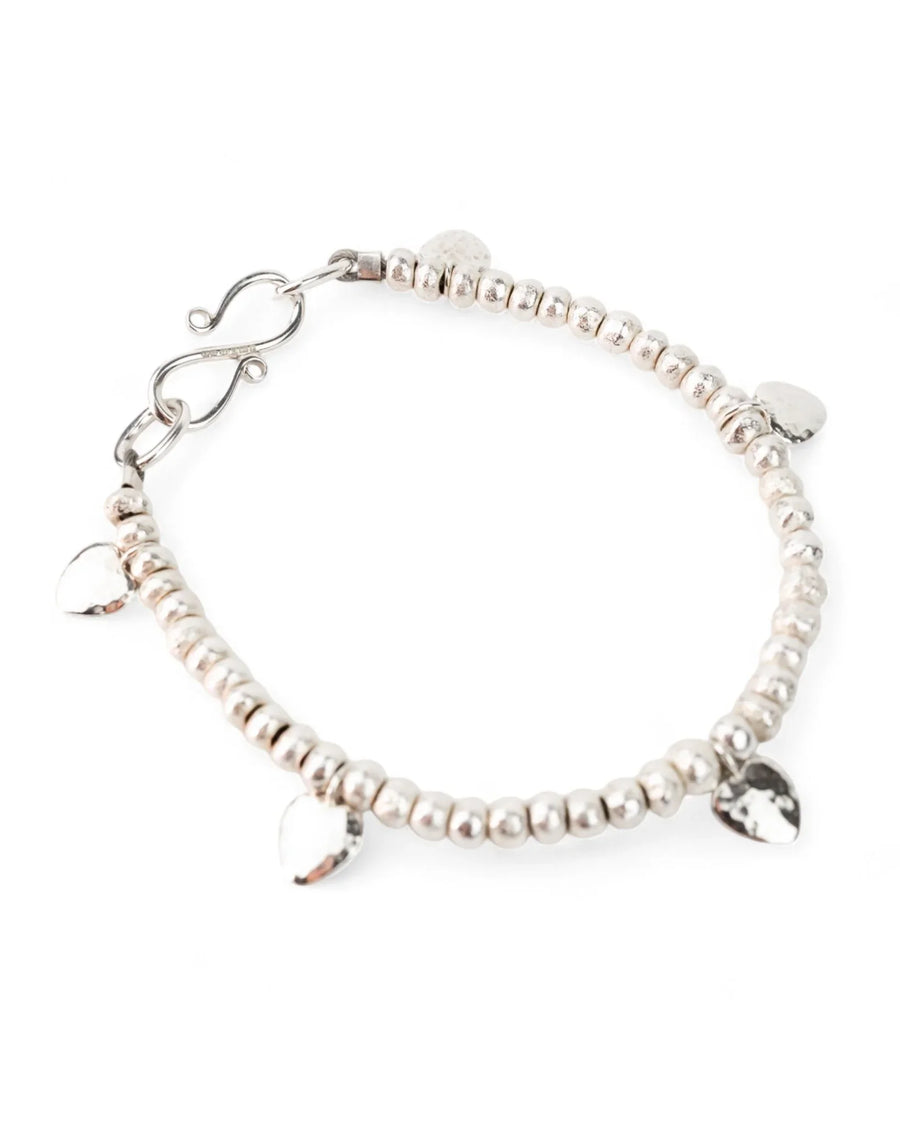Nugget Heart Charm Bracelet Bracelet Pruden and Smith