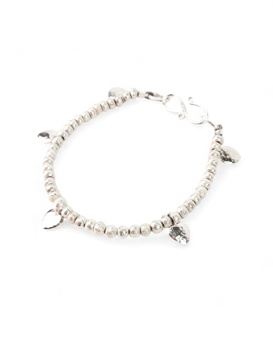 Nugget Heart Charm Bracelet Bracelet Pruden and Smith