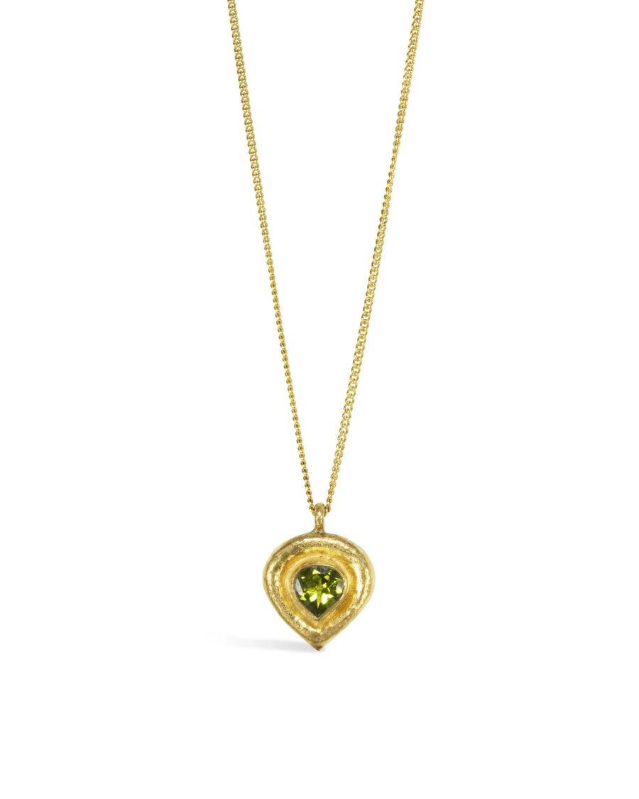 Hammered Roman Peridot Pendant Pendant Pruden and Smith