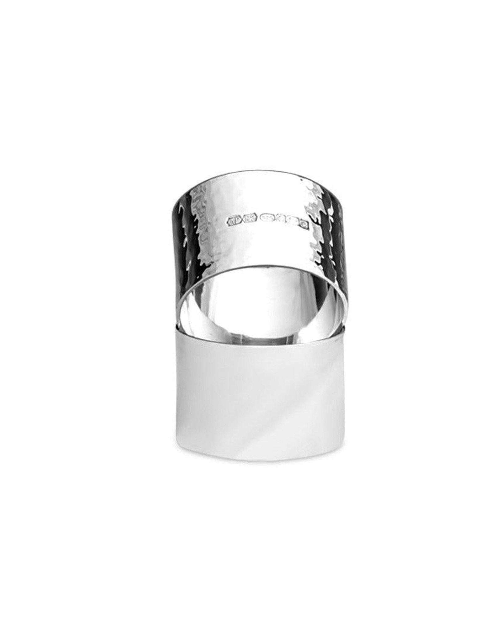 Hammered Silver Napkin Ring Pruden and Smith