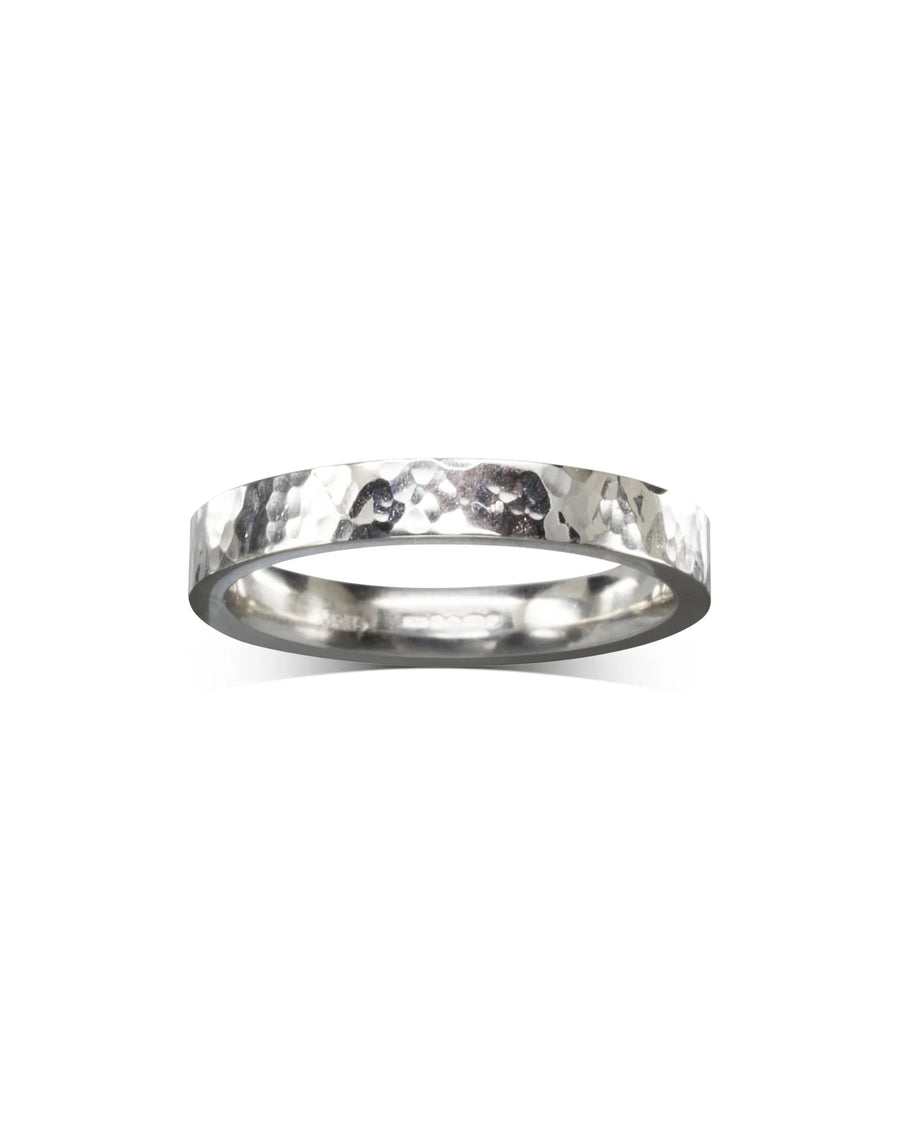 Hammered Wedding Ring (Narrow) Pruden and Smith