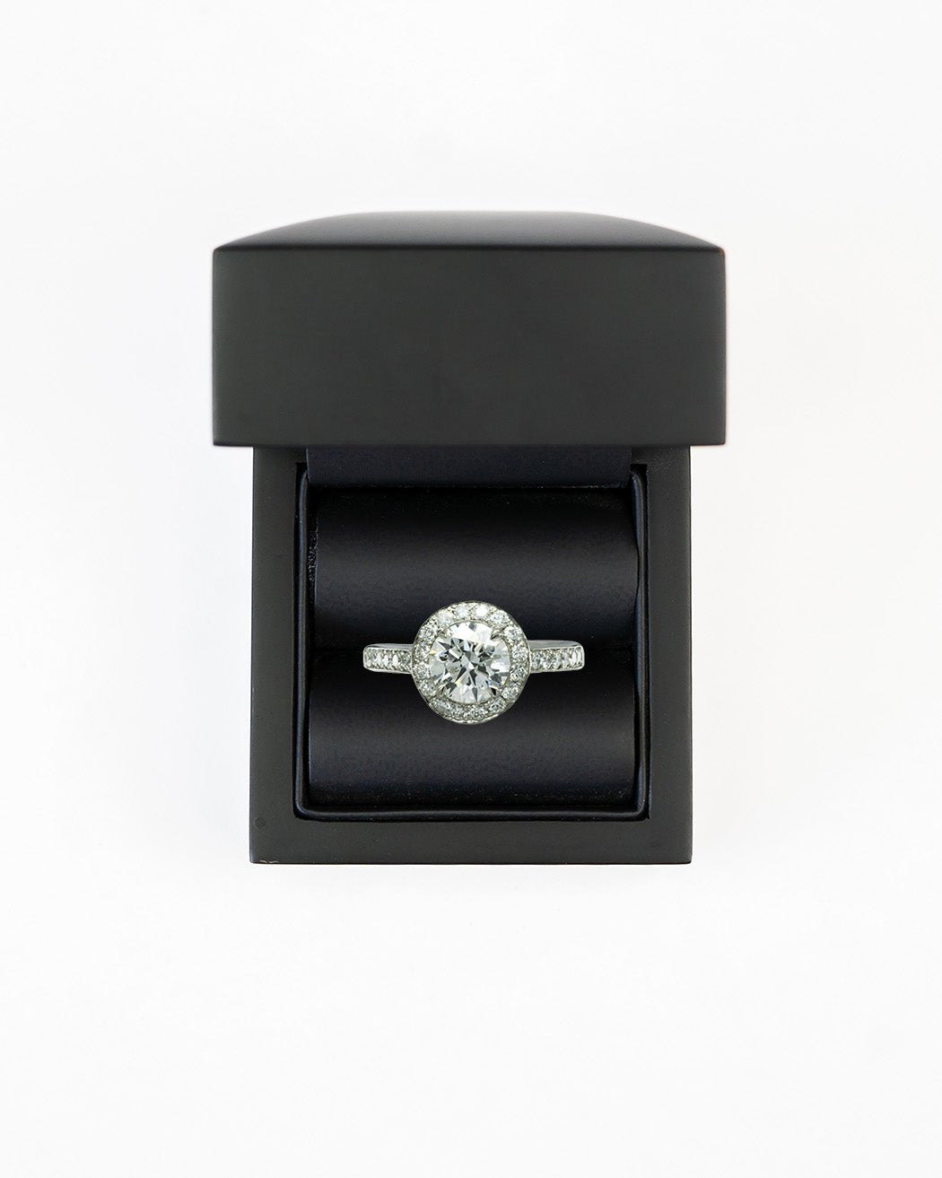 Heart Diamond Cluster Engagement Ring (With Set Diamonds) Ring Pruden and Smith