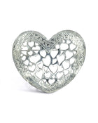 Large Silver Heart Brooch Brooch Pruden and Smith   