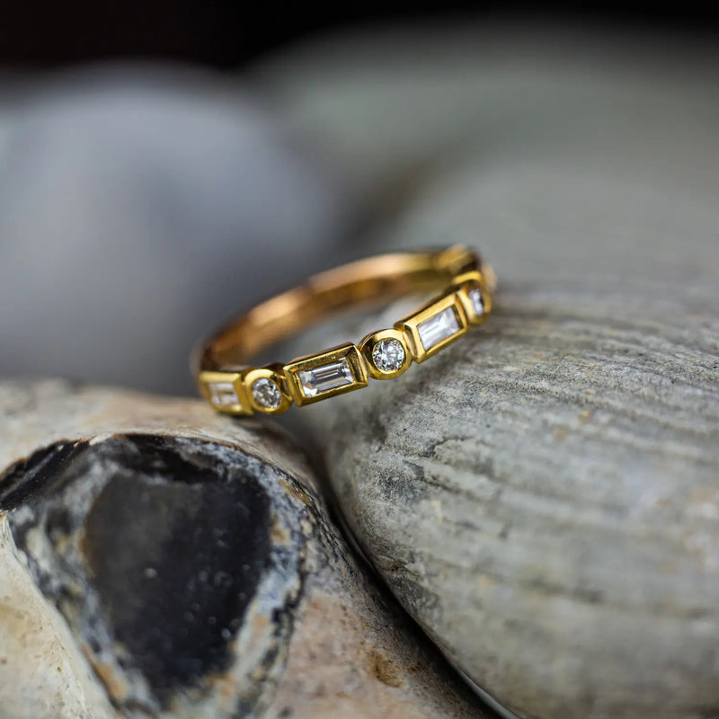 Gold eternity ring