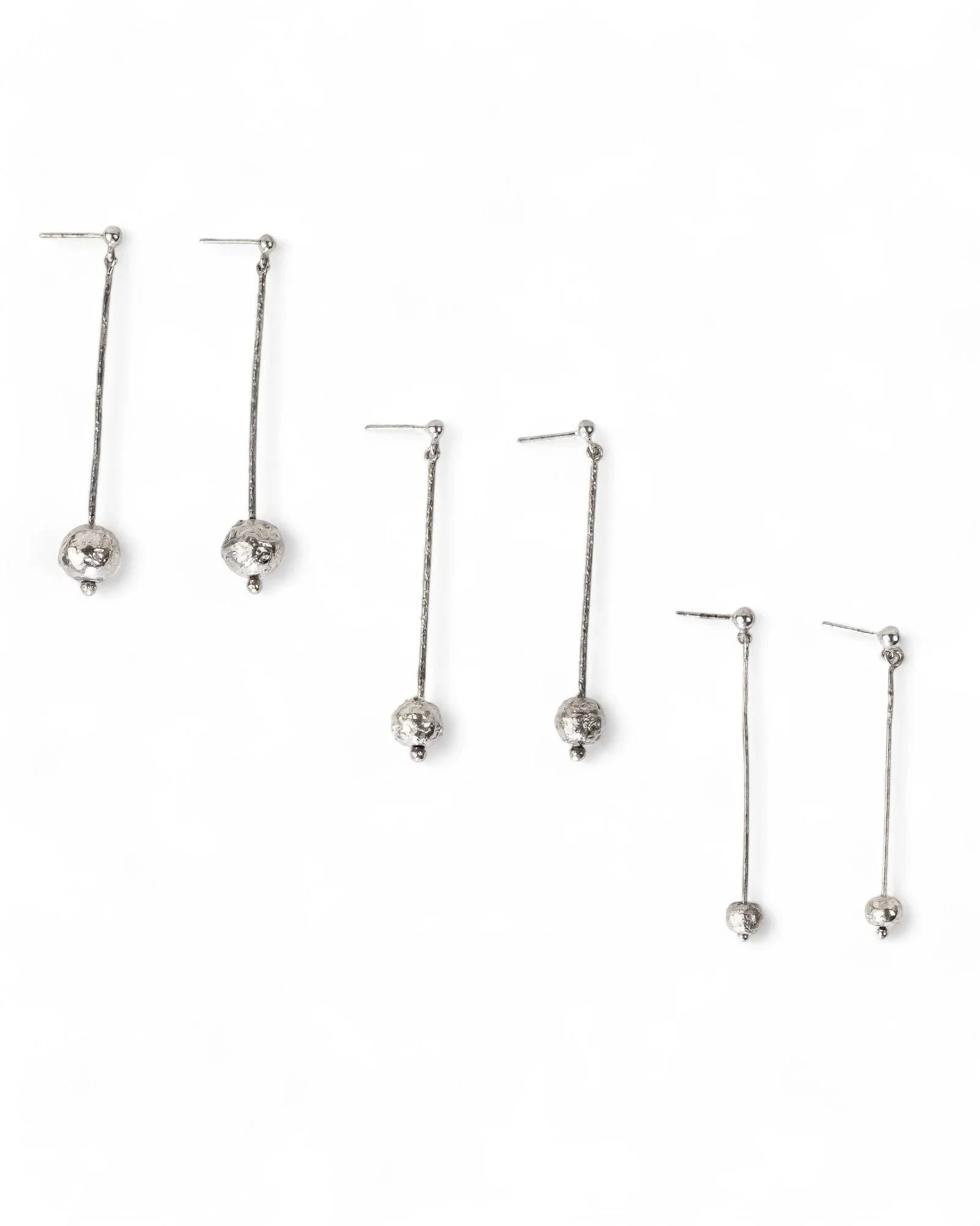 Hollow Nugget Drop Earrings Earrings Pruden and Smith
