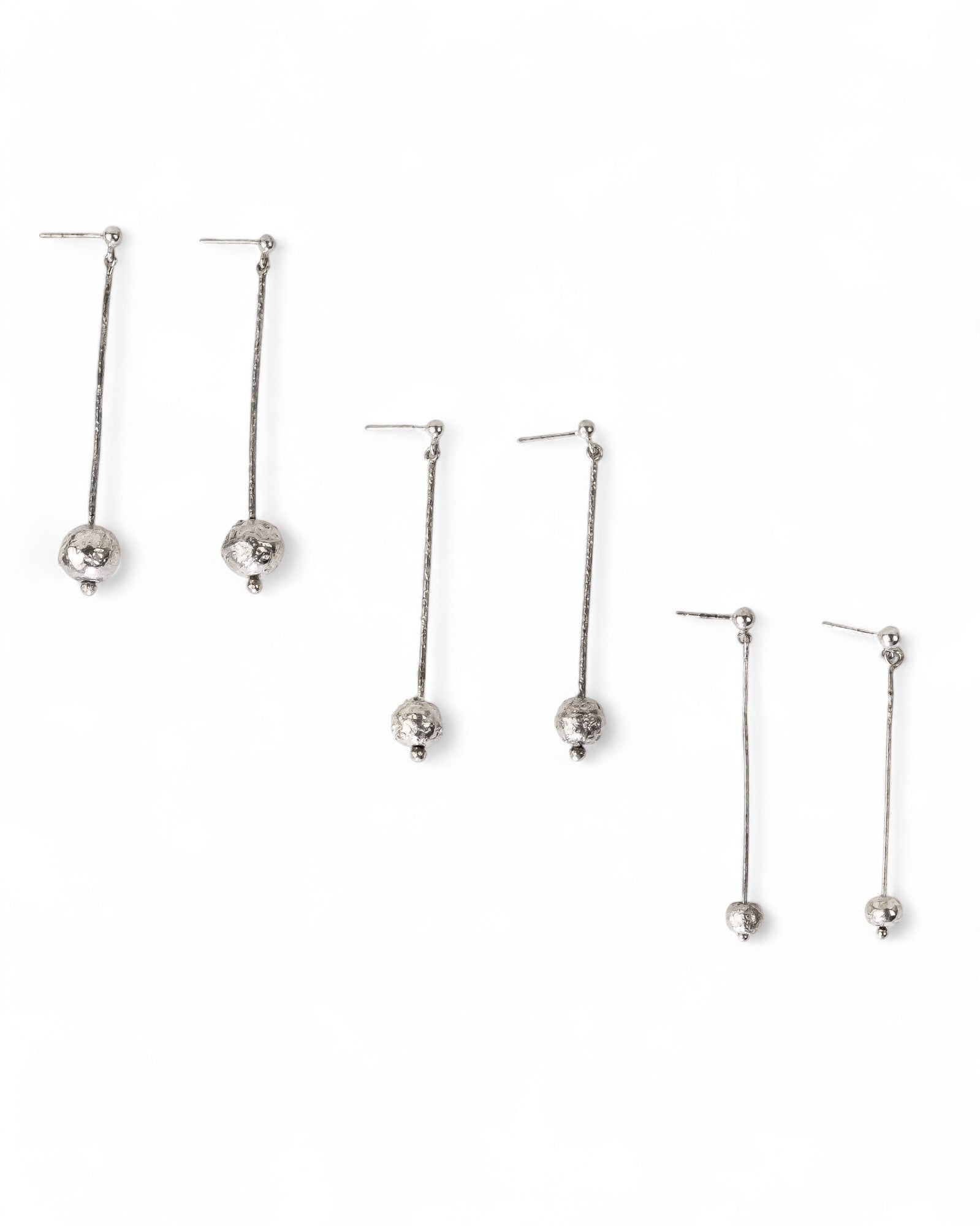 Hollow Nugget Drop Earrings Earrings Pruden and Smith