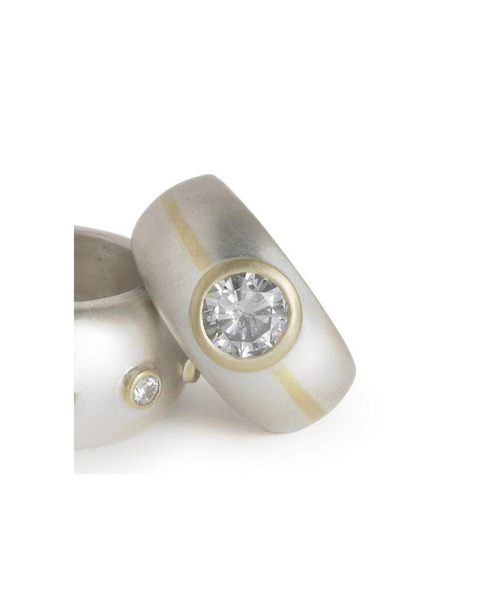 Inlaid 18ct White and Yellow Gold Diamond Ring (1.5ct) Ring Pruden and Smith